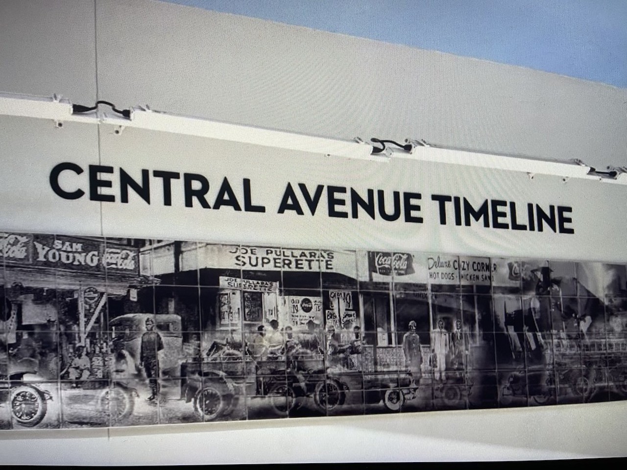 Central Ave. Timeline Mural
Downtown Tampa
Located within downtown Tampa’s Perry Harvey St. Park in the moments before Alexis is let go, Sharelle says the history motivates her to keep elevating Black business people in Tampa Bay. The timeline should remind the rest of us how Tampa's Black business corridor was decimated by white supremacy cloaked under the auspice of progress (and interstates)