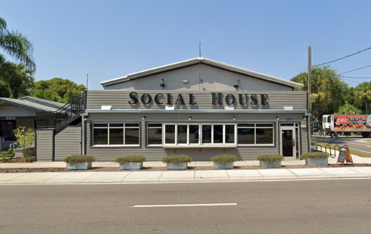 The Social House
6310 N Florida Ave, Tampa
If you’re one of Tyler Lepley’s 920,000 Instagram followers, you may have noticed the actor teasing the opening of his new restaurant—which just happens to be located right here in Tampa. Lepley's Kitchen & Lounge will soon debut out of Seminole Heights' former Social House space, which quietly closed earlier this year.
Photo via Social House/Google