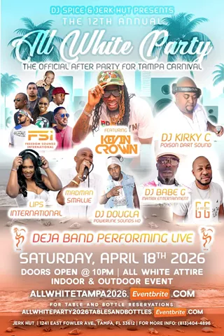 Image: All White Party | The Official After Party for Tampa Carnival 2026