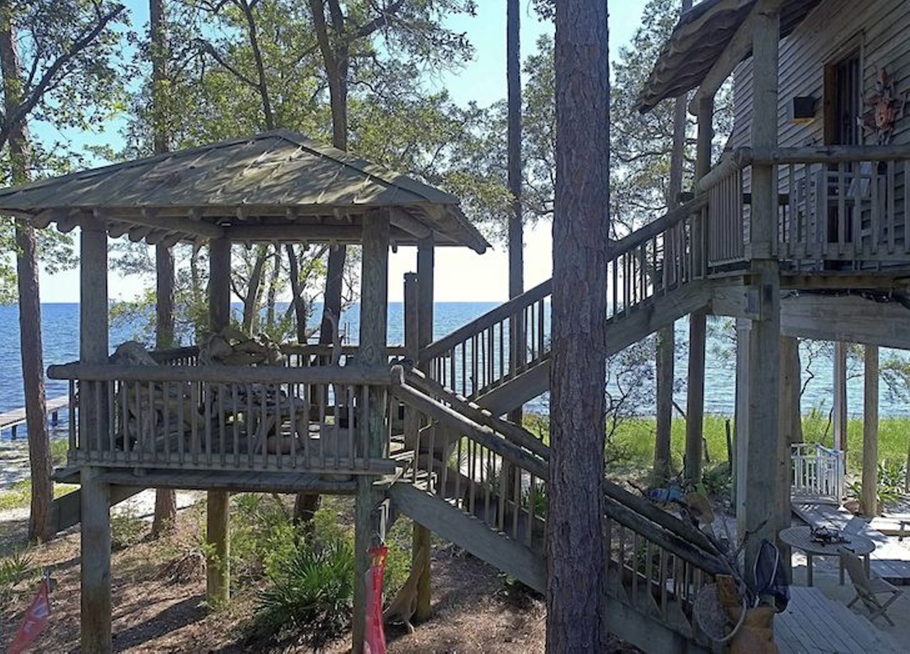 An iconic Florida 'Treehouse' is now on the market along the Gulf of Mexico