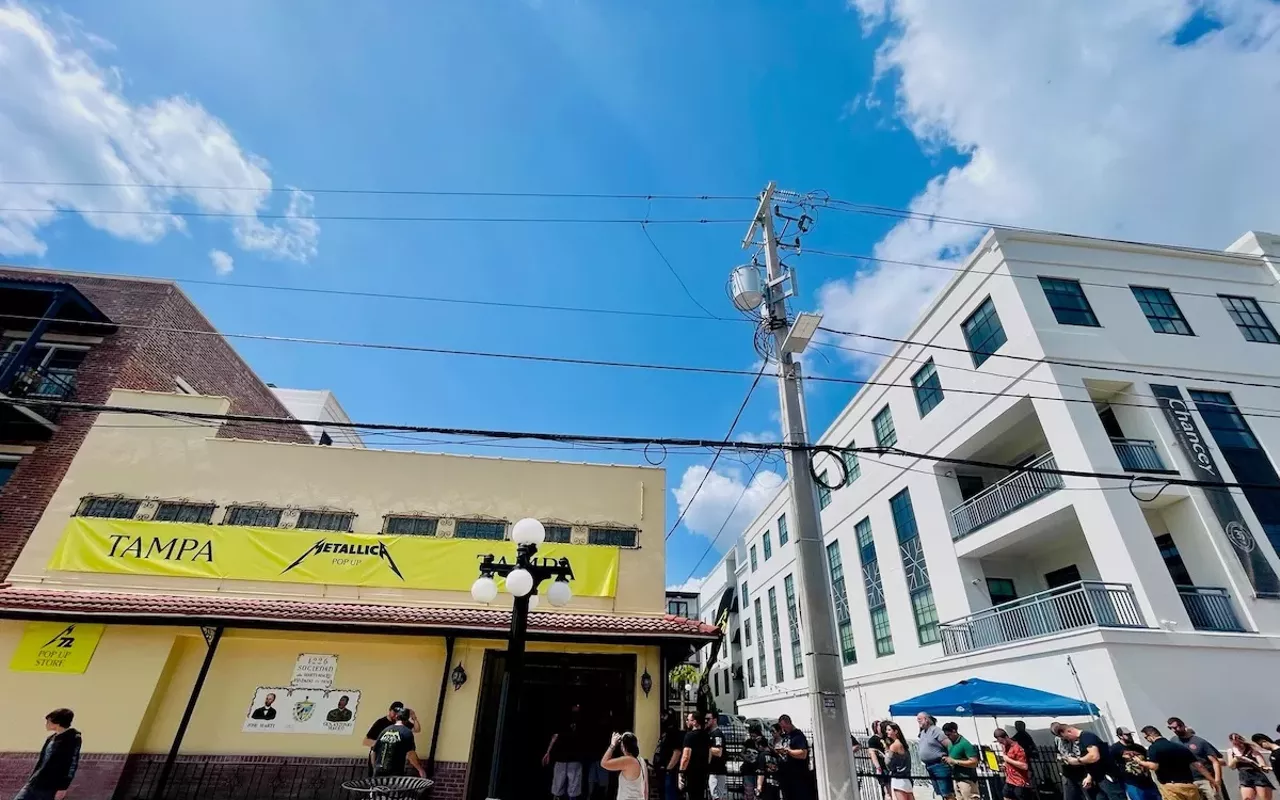 Metallica's M72 pop-up shop in Ybor City, Florida on June 6, 2025.