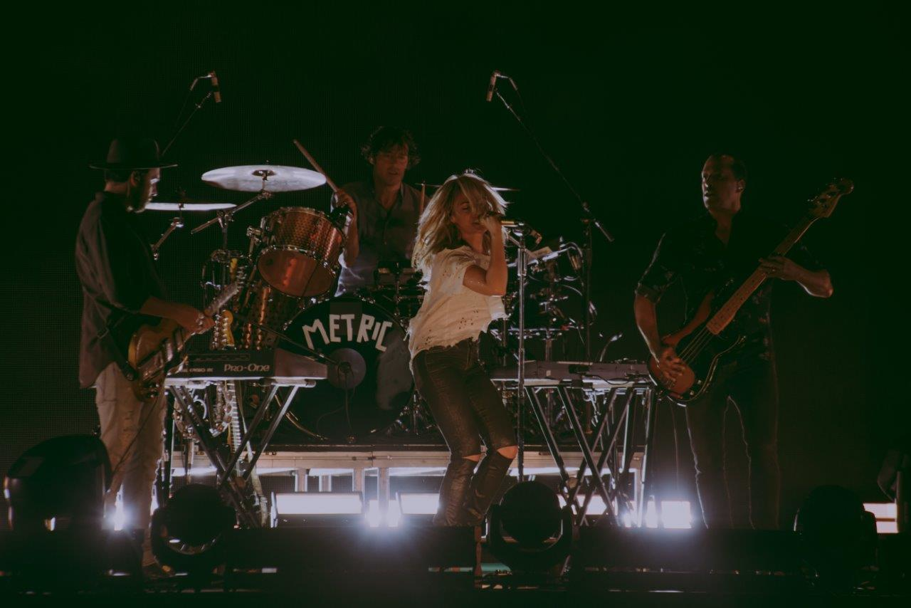 Metric plays Amalie Arena in Tampa, Florida on July 25, 2018.