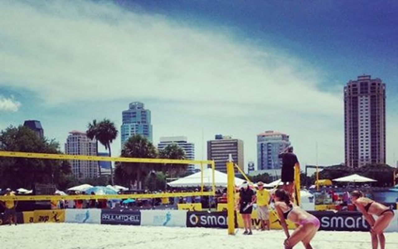 The AVP St. Petersburg Open moved to Spa Beach after staging the first event in 2013 at Vinoy Park.