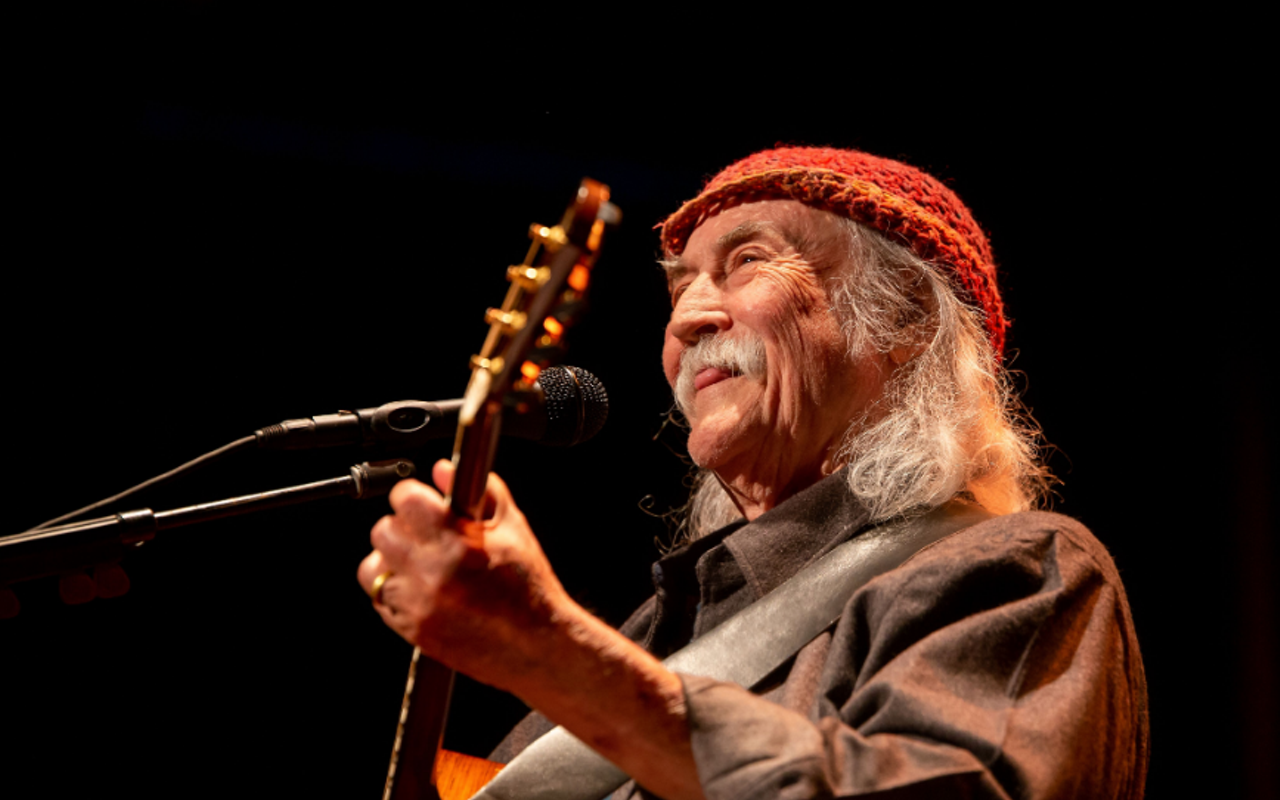 David Crosby plays  Bilheimer Capitol Theater in Clearwater, Florida on May 23, 2019.