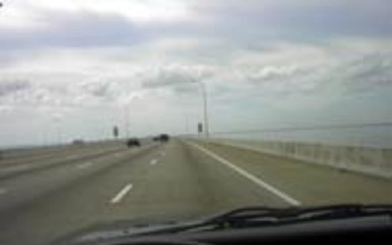 GREAT DIVIDES: The Red Sea, the Great Wall of 
    China, the Howard Frankland Bridge.