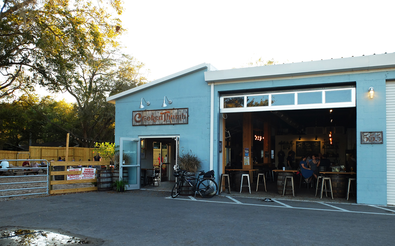 Chill out at Safety Harbor's Crooked Thumb Brewery.