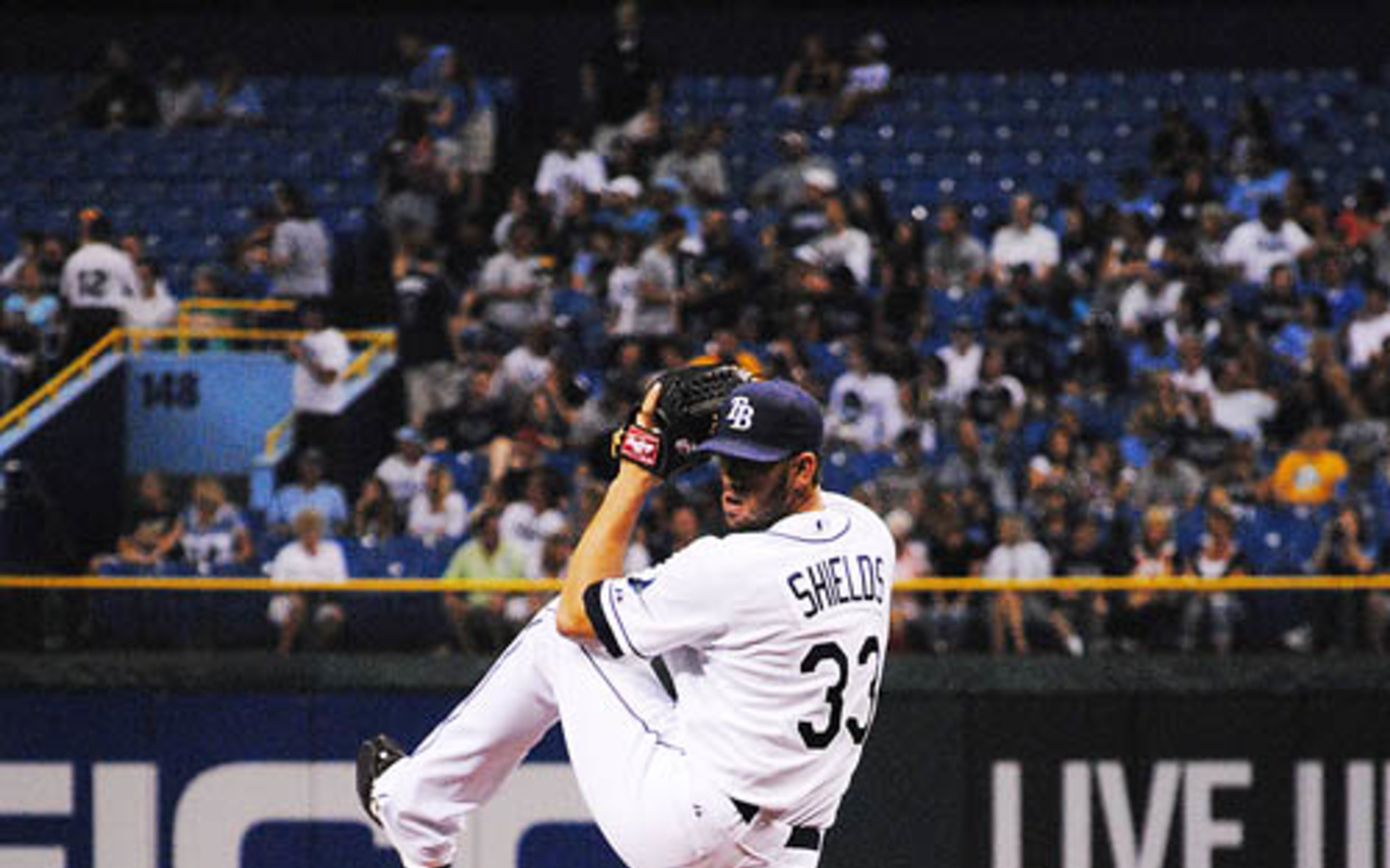 THANK YOU, CHARLIE: Does James Shields owe his two consecutive complete games to Charlie Sheen?