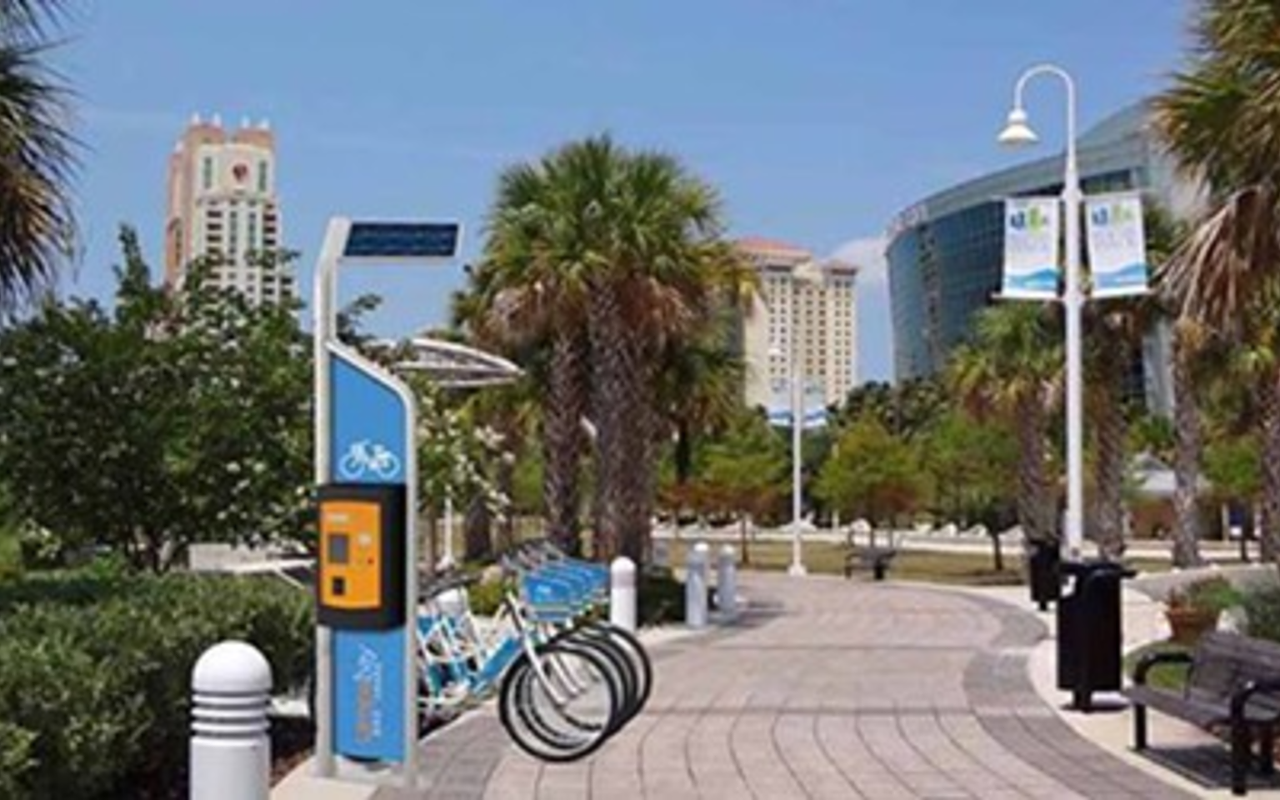 Coast Bike Share rental locations will be available at dozens of hubs throughout Downtown Tampa, Ybor City, and Hyde Park, including the Tampa Riverwalk.