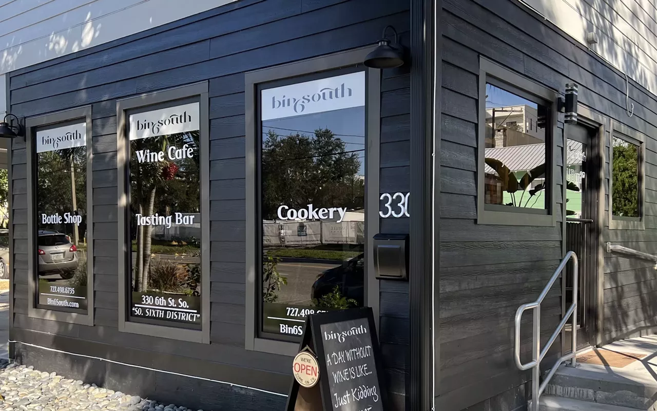 Image: Bin 6 South, a small tasting bar and wine cellar, is now open in downtown St. Pete