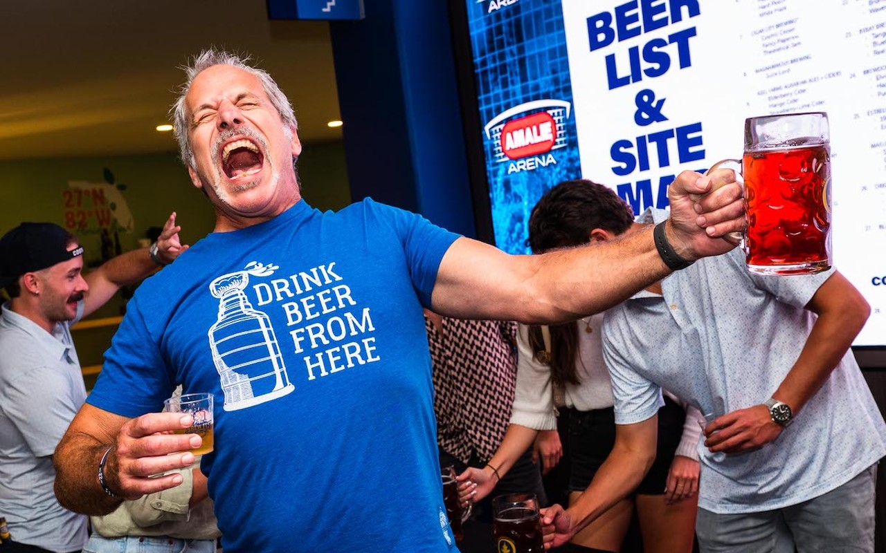 Bolts Brew Fest at Amalie Arena in Tampa, Florida on Aug. 11, 2023.