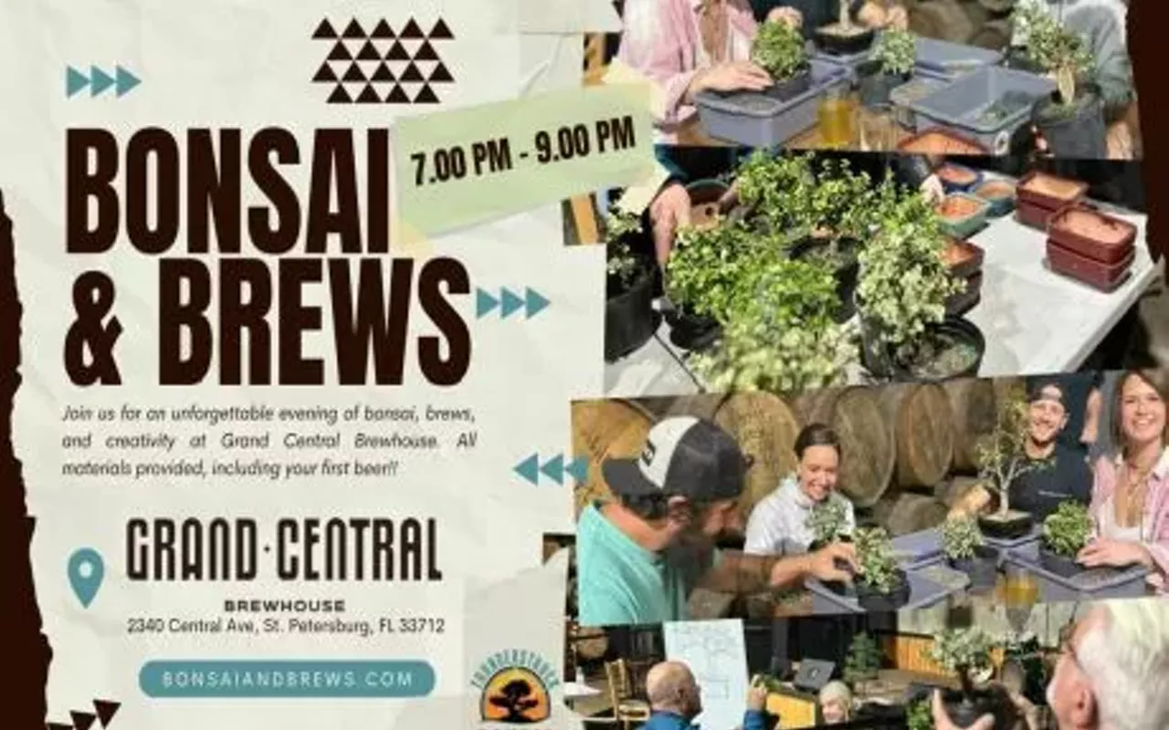 Image: Bonsai and Brews at Grand Central Brewing in St Pete