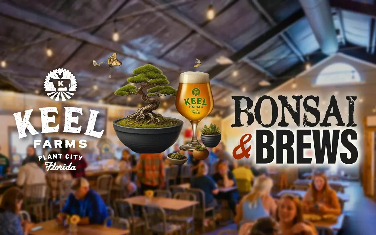 Image: Bonsai and Brews at Keel Farms | Plant City