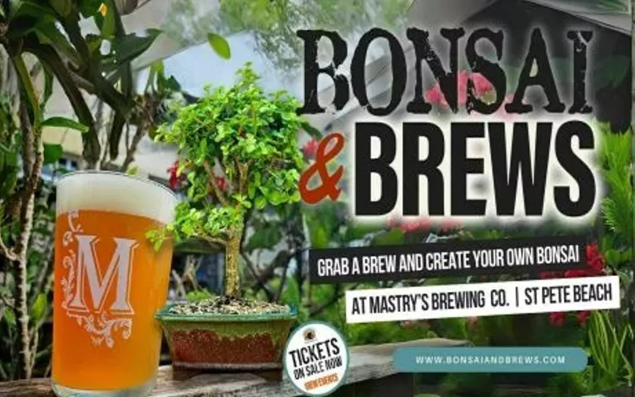 Image: Bonsai and Brews at Mastry's Brewing in St Pete Beach On 17 June 2025
