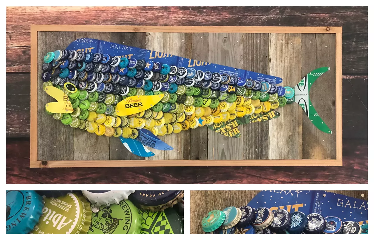 Image: Bottle Cap Art: Opening Reception - Meet the artist during ArtWalk