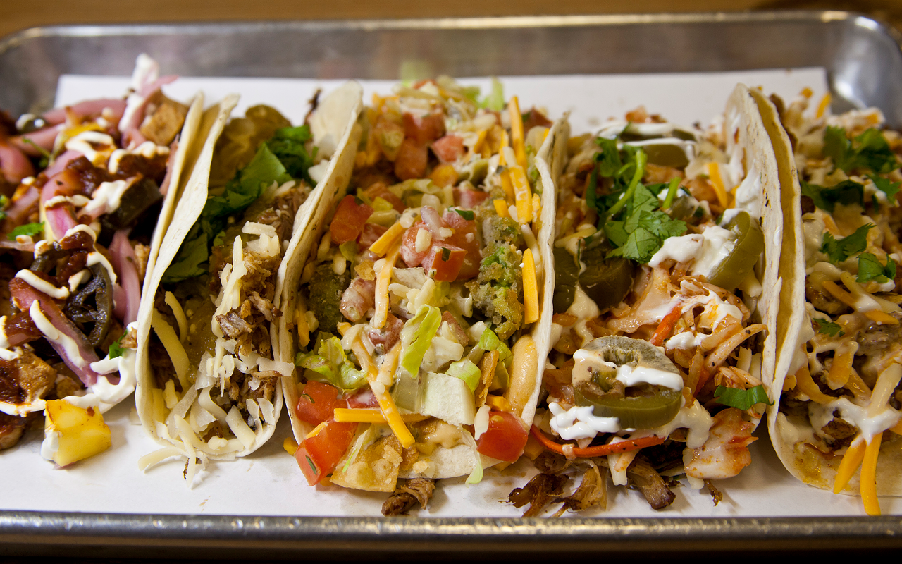 Gypsy Cab, Ace High Carnitas, Mean Verde, Ranger, and Double Mesa make up this Capital Tacos quintet.