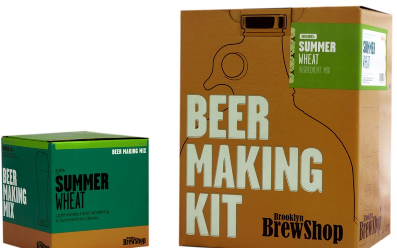 HOMEMADE: Make beer at home with Brooklyn Brew’s easy-to-use kit.