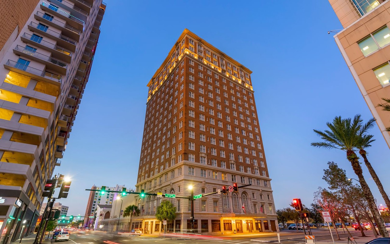 Cass Street Coffee Company is located on the ground floor of Tampa's historic Floridan Palace Hotel.