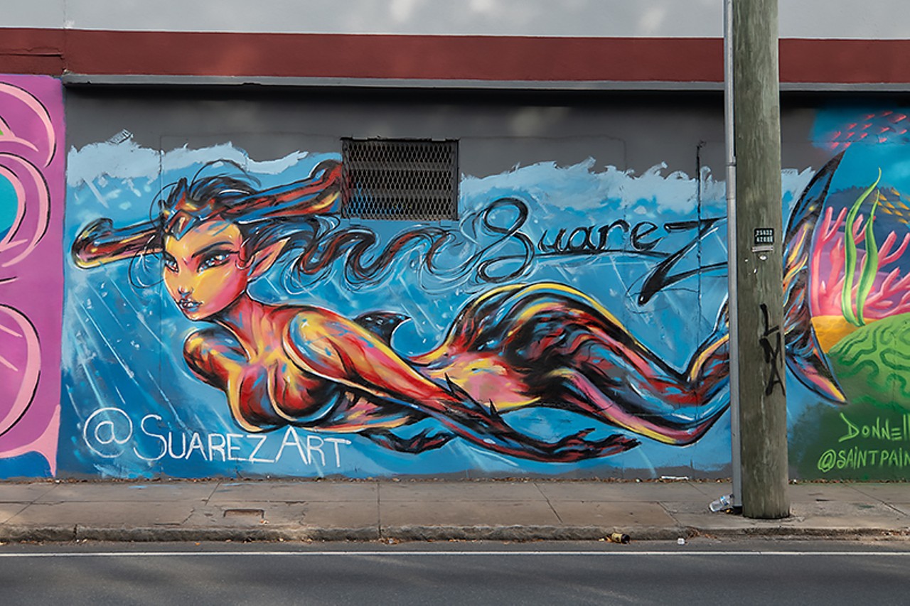 John Suarez's(@suarezart) mermaid mural at Southeastern Seating
