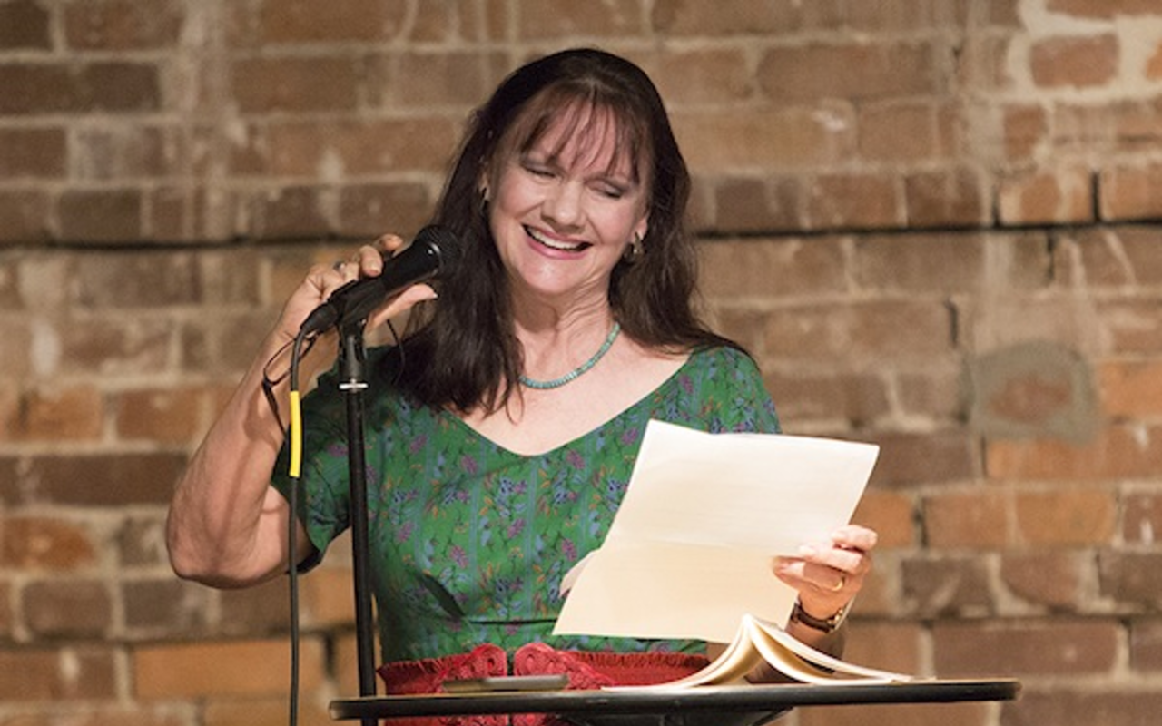 Poetry Judge Helen Pruitt Wallace reads from her work at the 2016 Writing Contest event at CL Space on Mar. 16.