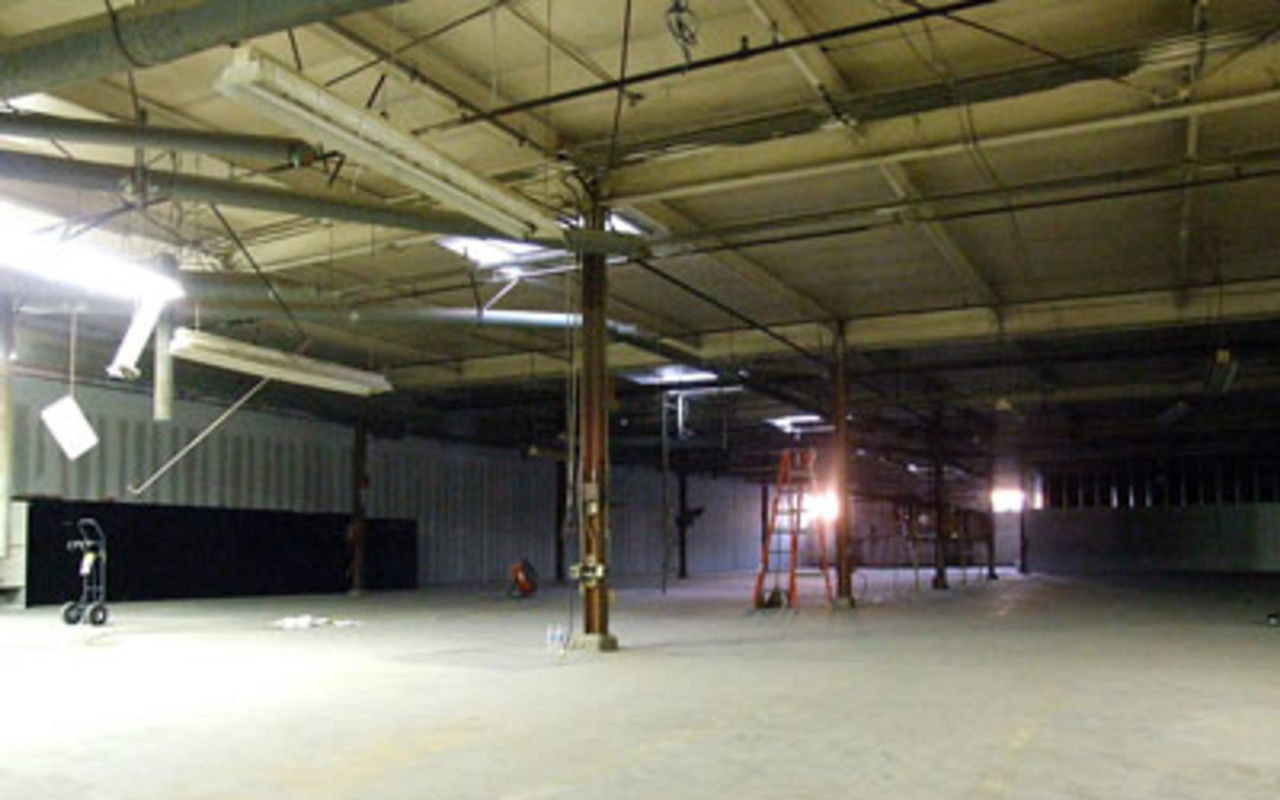 BLANK CANVAS: The Gala Corina collective has 30,000 square feet of warehouse space to work with in the former home of Gulf Millwork & Fixture in Ybor City. 