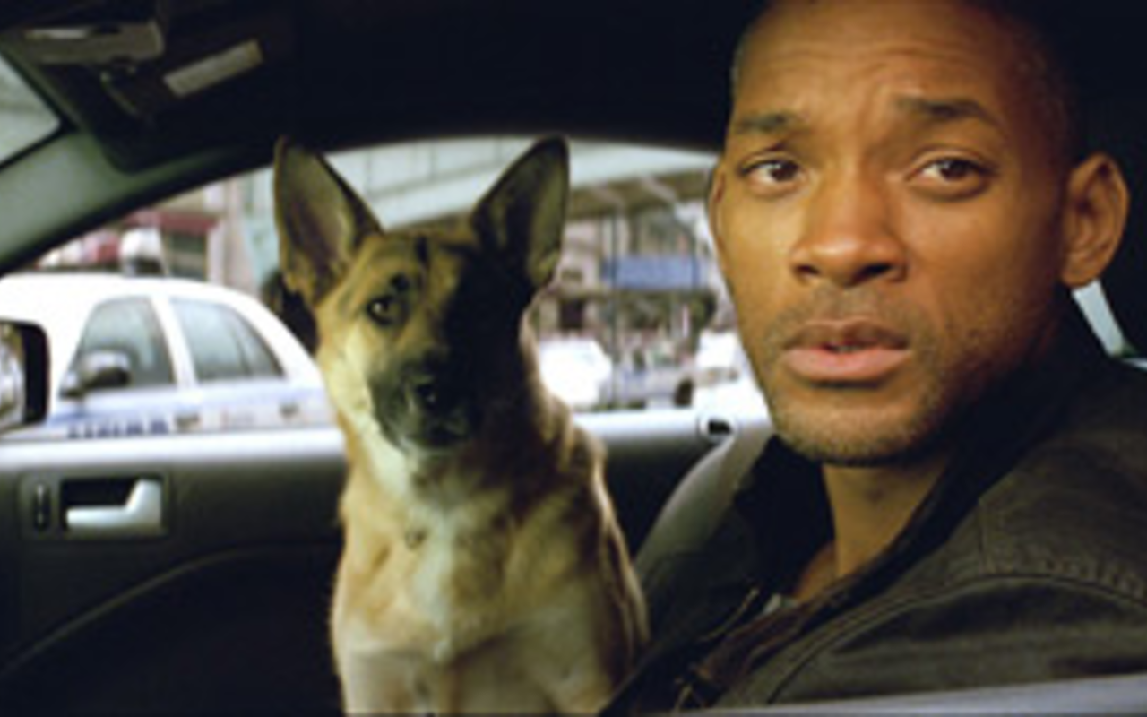A MAN AND HIS DOG: Will Smith stars as the last man on Earth in I Am Legend.