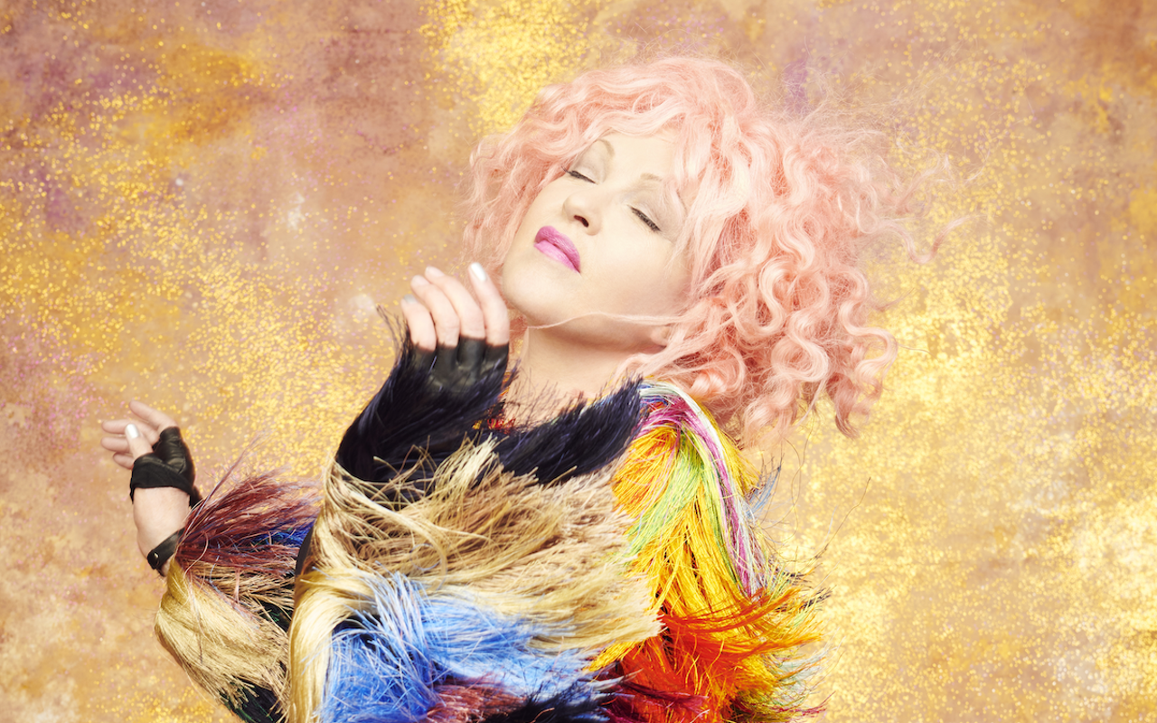 Cyndi Lauper, who plays Amalie Arena in Tampa, Florida on Nov. 6, 2024.