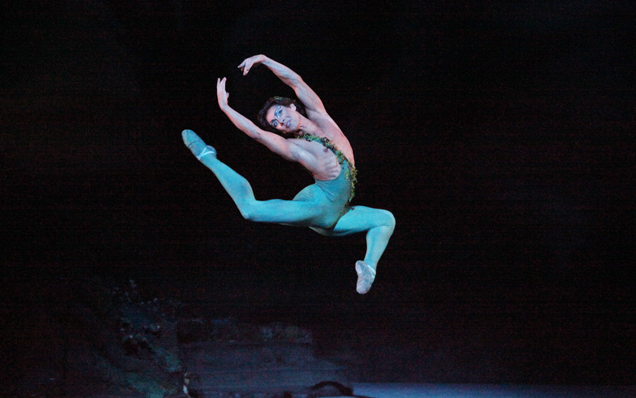 Ivan Duarte as Puck in Sir Frederick Ashton's "The Dream" at Sarasota Ballet.