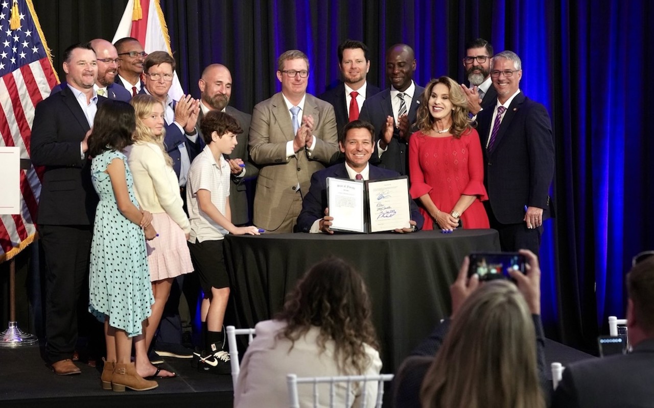 Gov. Ron DeSantis at The Vault in Tampa, Florida on June 12, 2024.