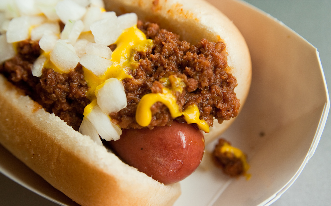 Coney dogs reign supreme on Detroit Coney Island's food lineup.