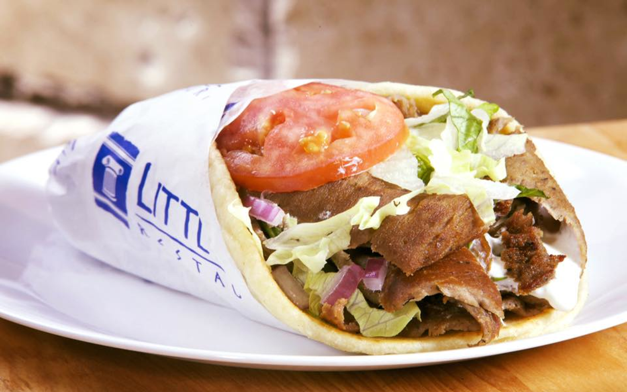 Celebrate Little Greek Fresh Grill's birthday through discount pita sandwiches.