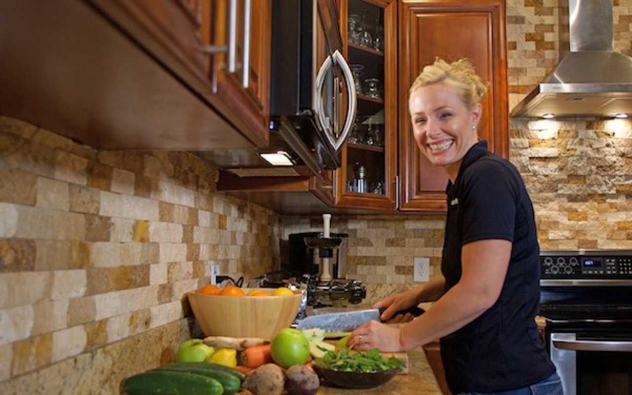 JUICING MACHINE: Gush co-founder Kristen Thomas says she tries to make magic with her juice.
