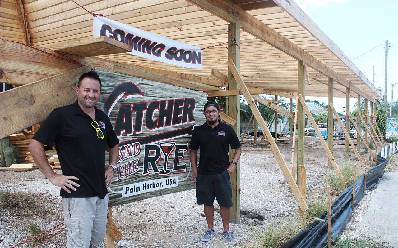 Mike D'Amico and Austin Sanchez, owners of Palm Harbor's new Catcher and the Rye.