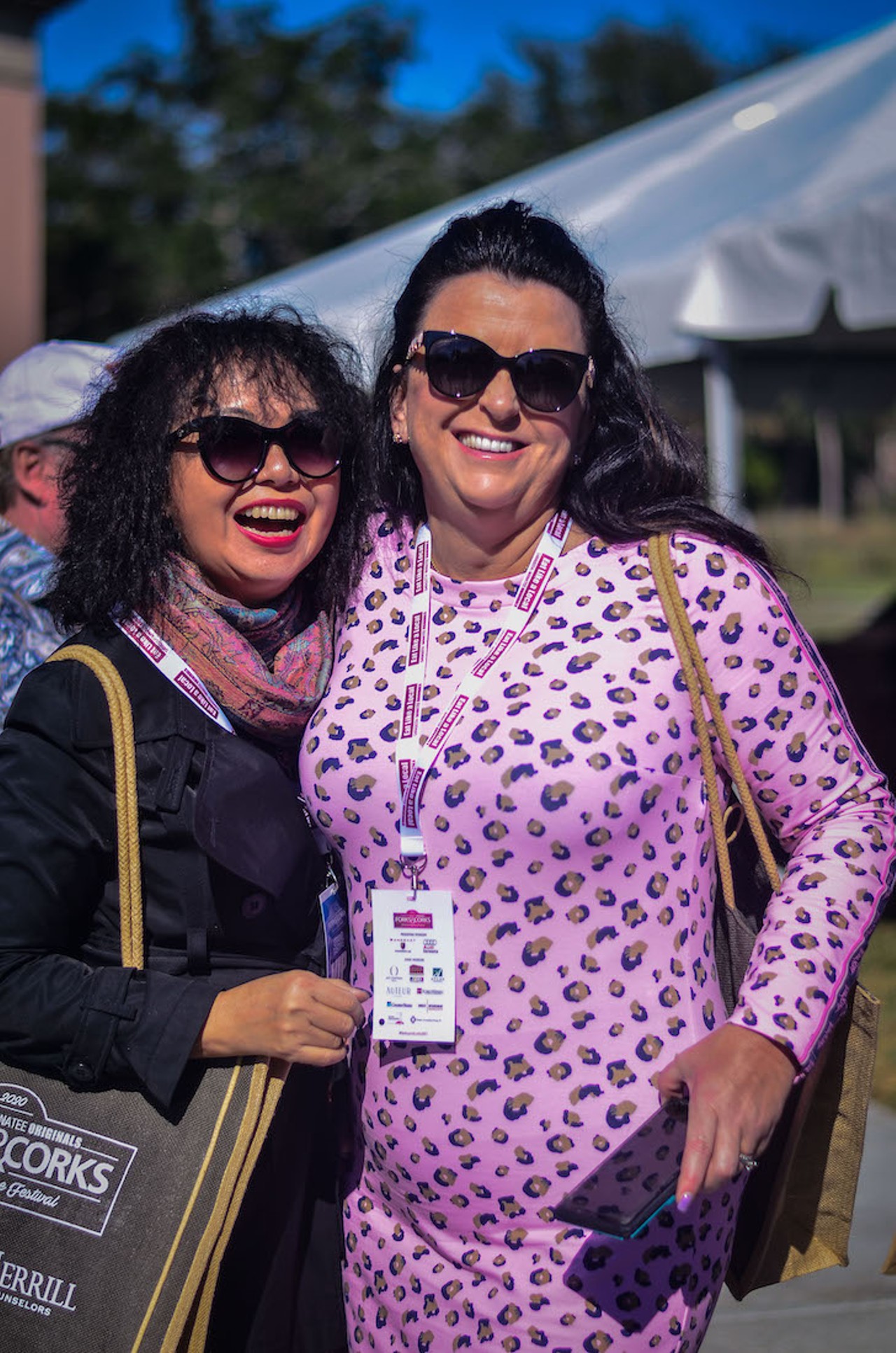 Everyone we saw at the 2020 Forks & Corks food festival in Sarasota