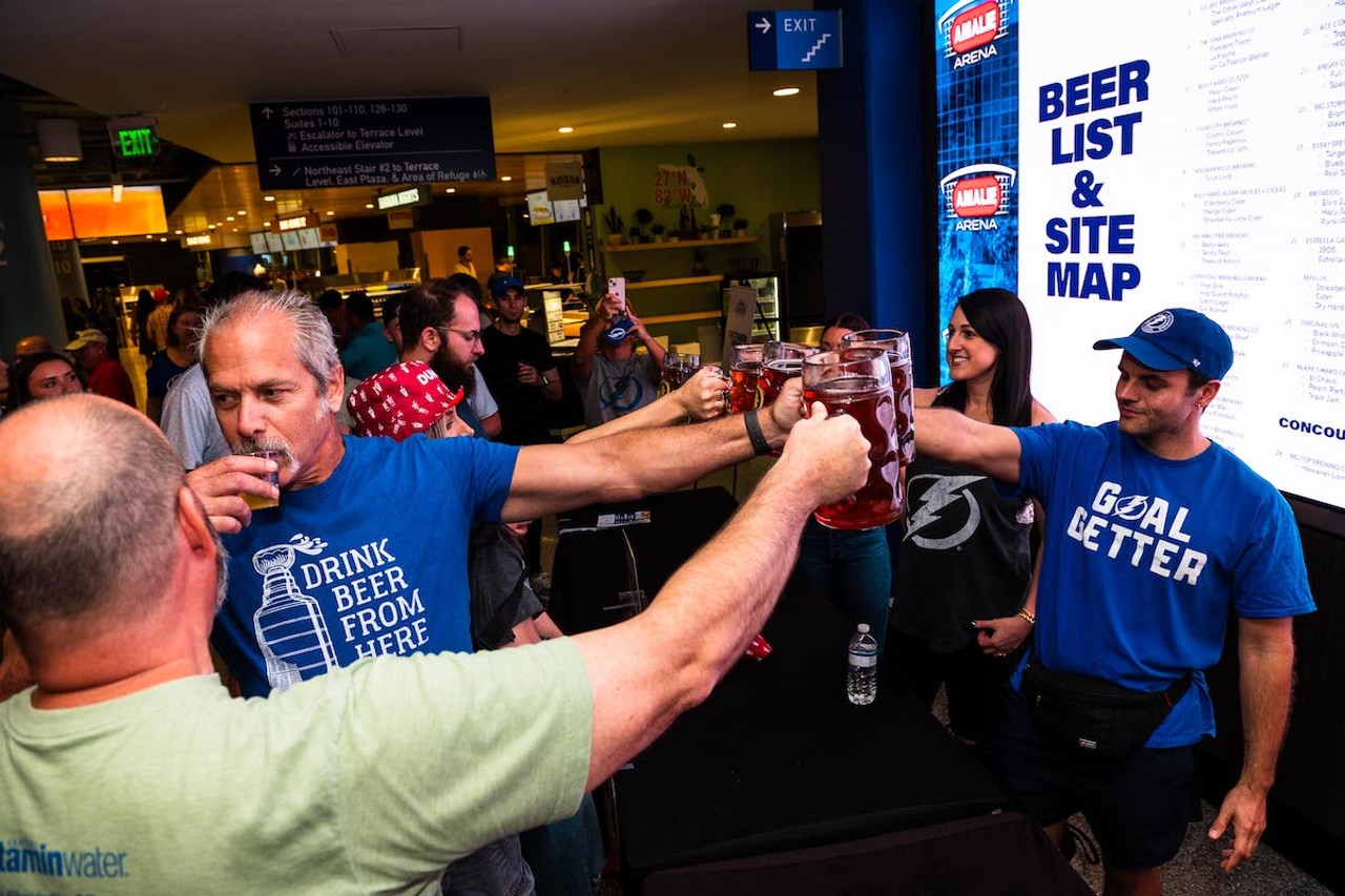 Everyone we saw at the Tampa Bay Lightning's Bolts Brew Fest 2023