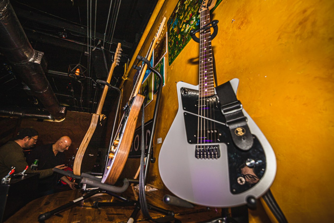Everyone we saw when Mike Ingold launched his new guitar company with a free Tampa concert