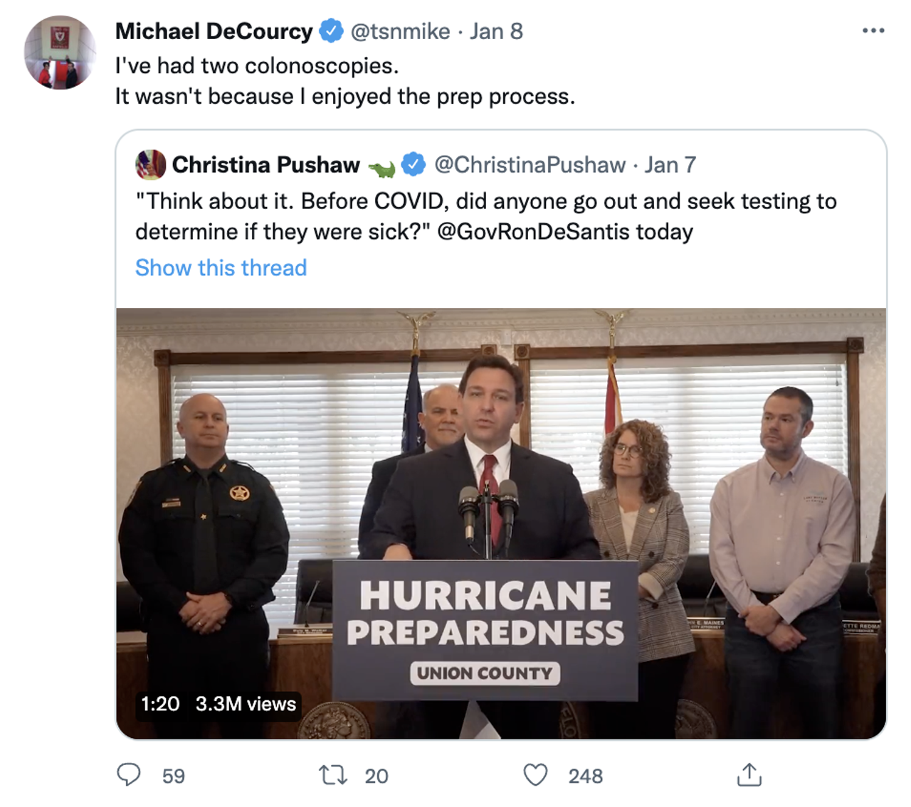 Everyone's roasting Florida Gov. Ron DeSantis over his insanely dumb 'think about it' tweet