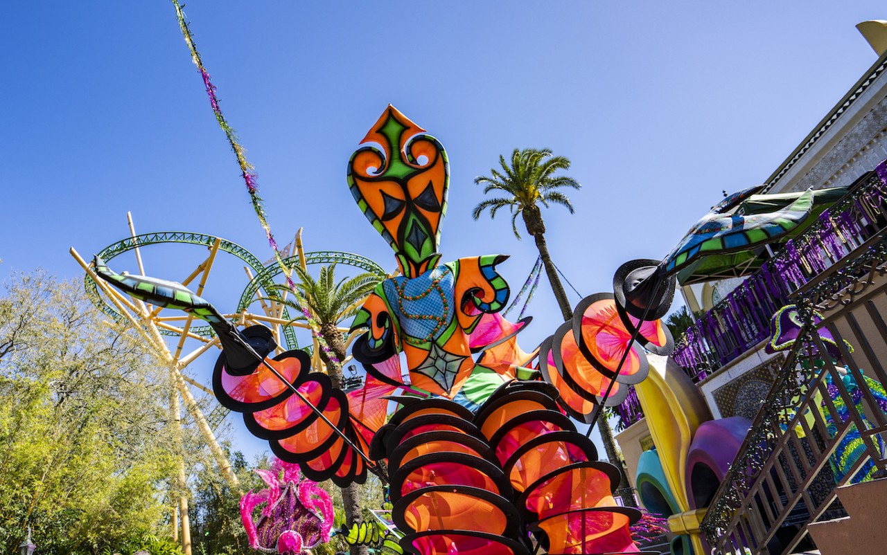 Everything to see and eat during Mardi gras at Busch Gardens Tampa Bay