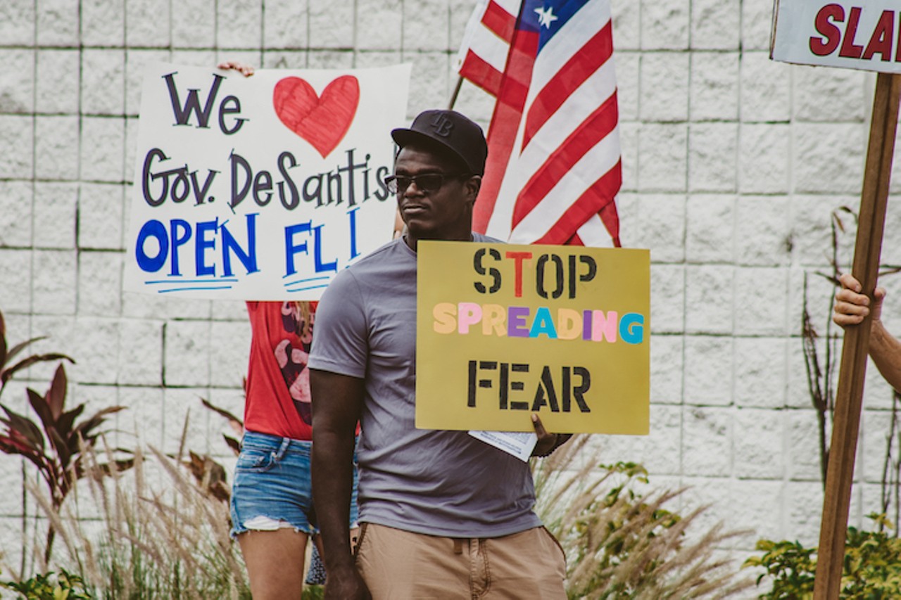 Everything we saw at Tampa's protest calling for Florida to end the coronavirus shutdown