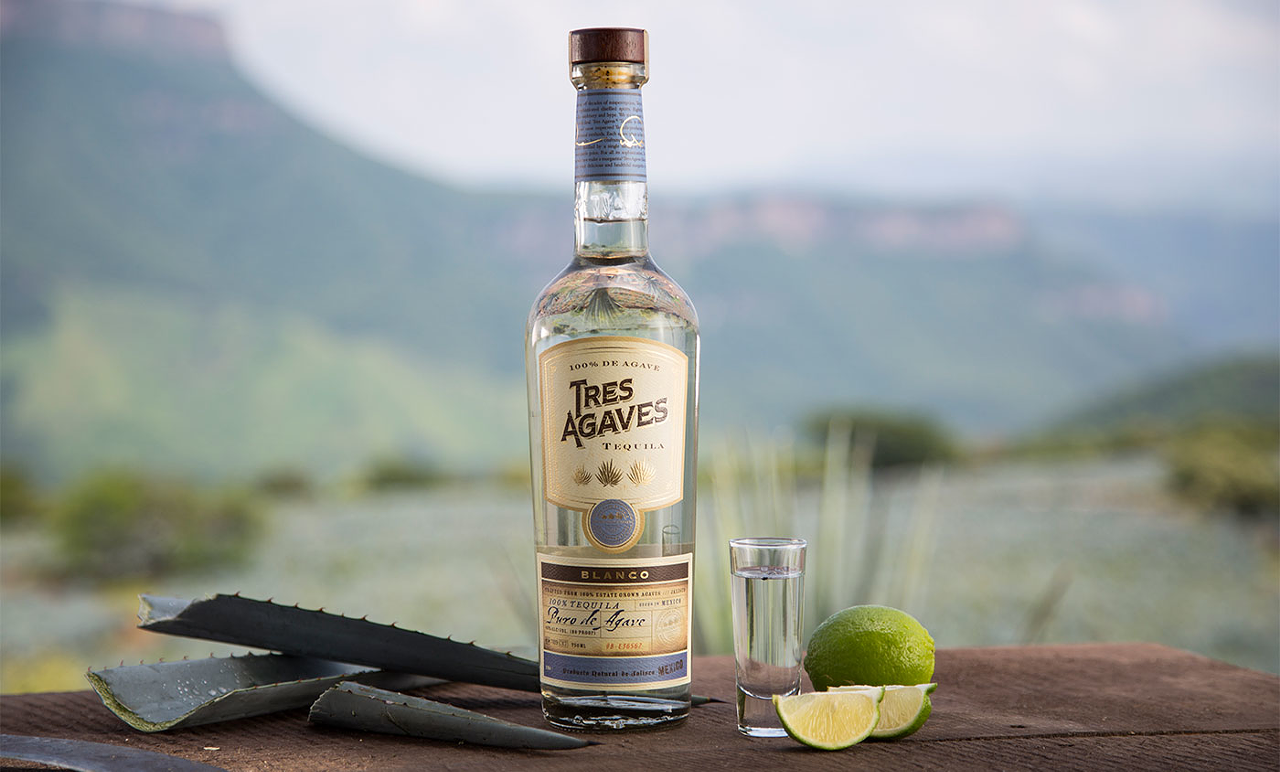 Yes, that's right — each and EVERY margarita's main ingredient is Tres Agaves Blanco tequila! Tres Agaves Blanco is made in Tequila, Jalisco, Mexico using estate-grown, 100% de Agave.