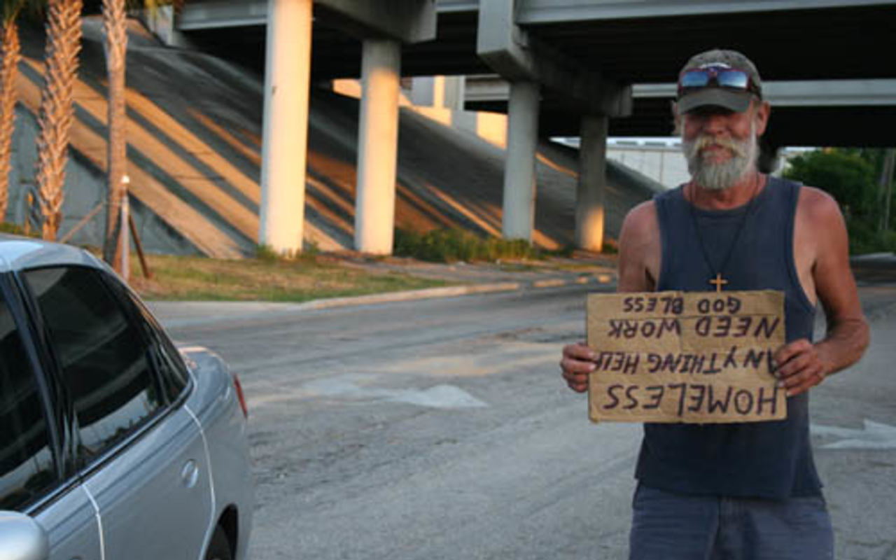 "TAMPA ISN'T TAKING CARE OF ITS OWN": Bill Williams looking for help on Adamo Avenue.