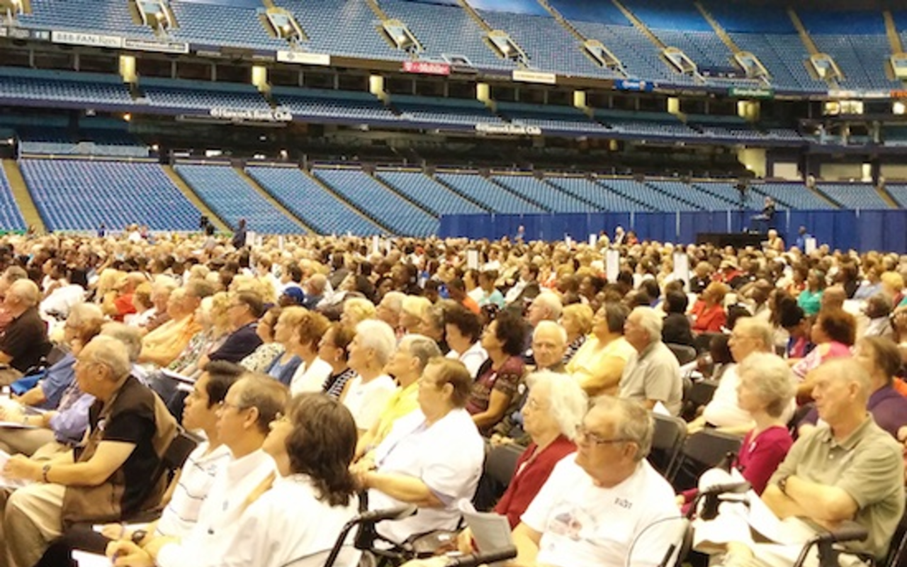 An estimated 3,000 showed up for the Apr. 7 Nehemiah Assembly at the Trop.