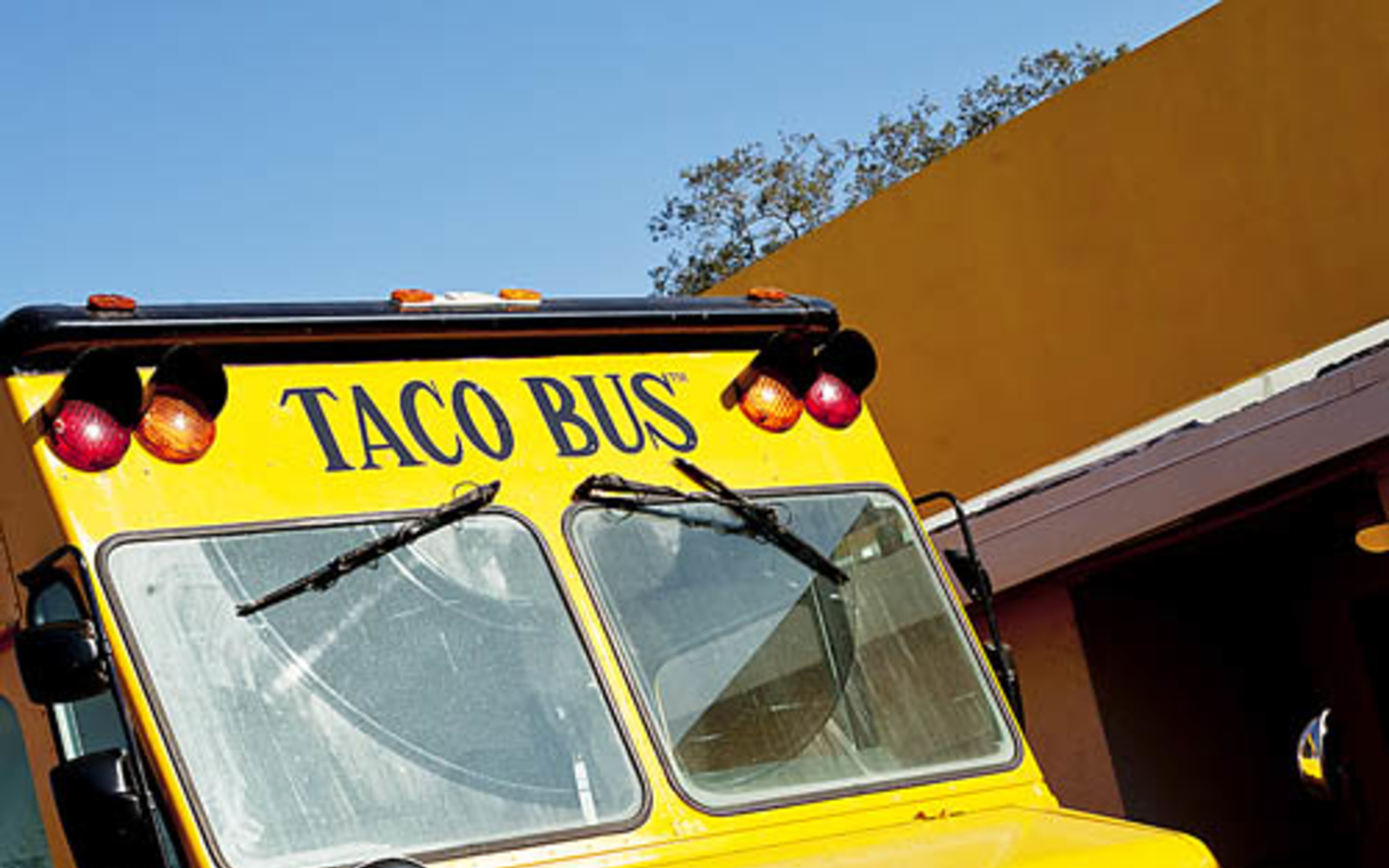 FESTIVAL OF FOOD: Famished during Antiwarpt? Catch a ride on the Taco Bus in downtown St. Pete.