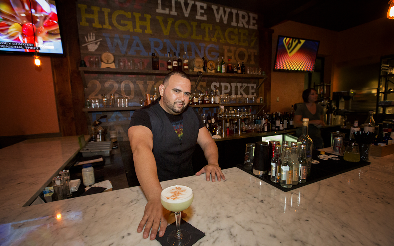 THE ART OF BARTENDING: Edison Food+Drink Lab's Ryan Pinés presents Fire from Lima.