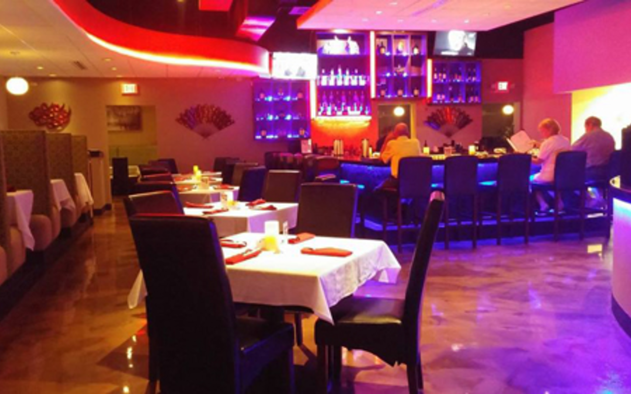 The interior of Port Richey's Spice Asian Fusion.