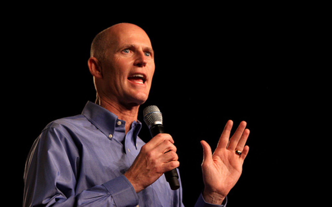 PREACHING TO THE CONVERTED: Gov. Rick Scott speaks at the Conservative Political Action Conference in September 2011 in Orlando.