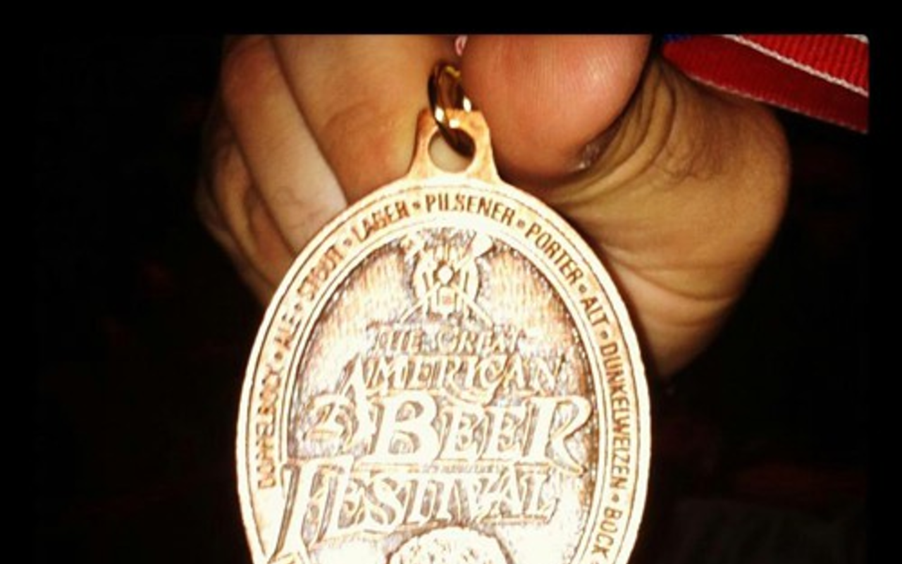 The bronze medal Florida Beer Company received for their Hurricane Reef Pale Ale last week at the Great American Beer Festival