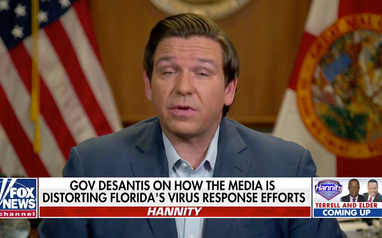 Florida Gov. DeSantis went on Hannity for the friendly coverage he needs