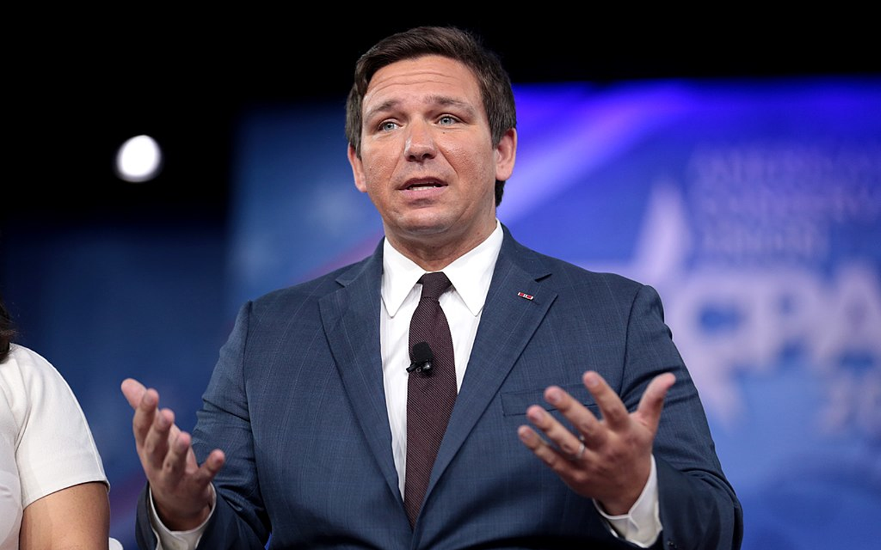 U.S. Congressman Ron DeSantis of Florida speaking at the 2017 Conservative Political Action Conference (CPAC) in National Harbor, Maryland.
