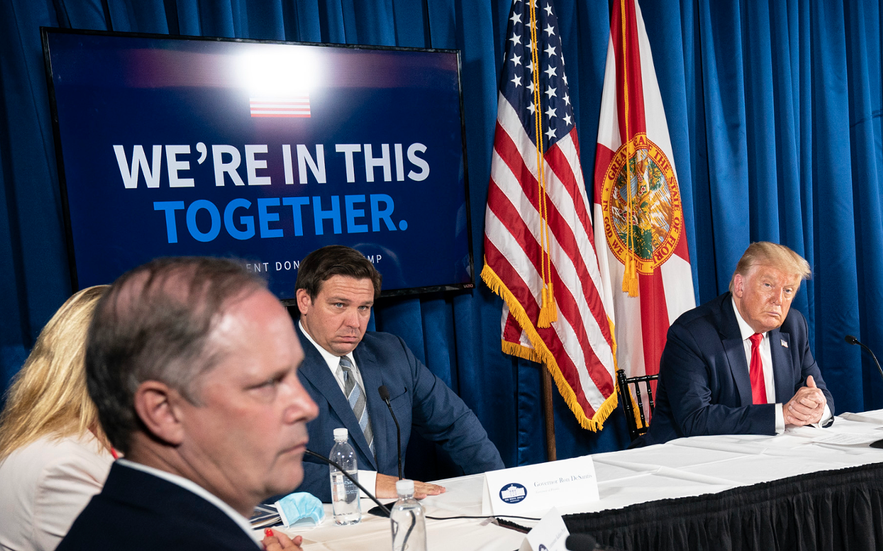 Florida Gov. Ron DeSantis now says emergency room visits, not positivity rates, are the best COVID-19 metric