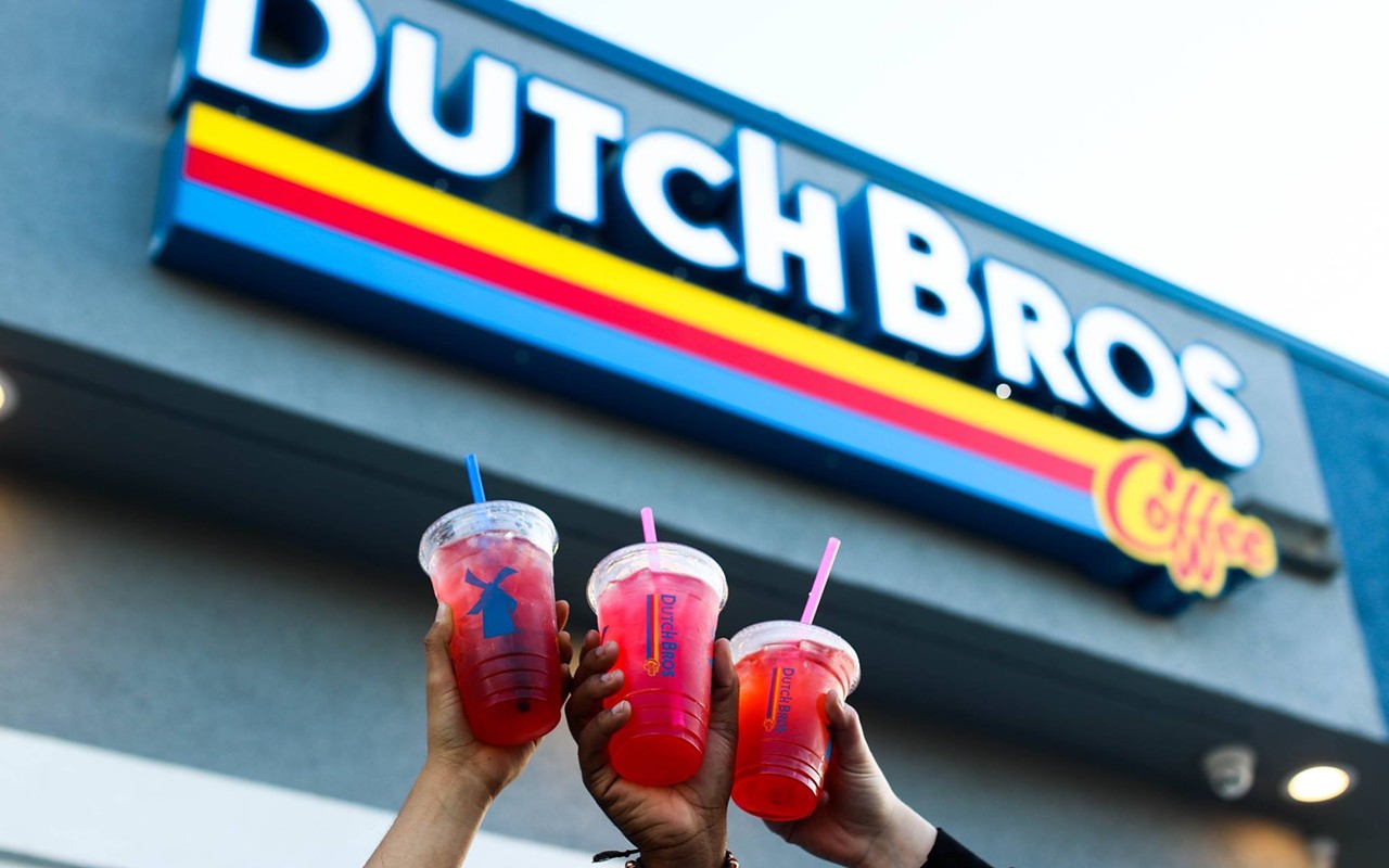 Dutch Bros sells a variety of lattes, teas, sodas, milkshakes and more.